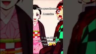 Tanjiro quase morrendo e a nezuko fofocando [upl. by Nameloc]