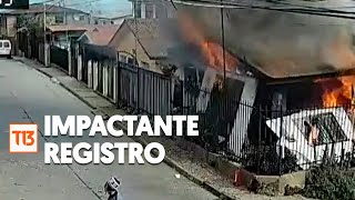 Impactante explosión de gas en casa de Viña del Mar adulta mayor se encuentra grave [upl. by Mullac]