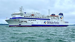 MV Barfleur Departs Poole 3424 [upl. by Lotsirk252]