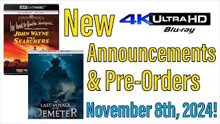 New 4K UHD Announcements amp PreOrders for November 8th 2024 [upl. by Fatma413]