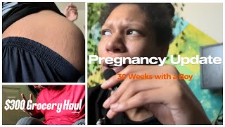 Journey to 5 under 5 30 Weeks Pregnancy Update  300 Walmart Grocery Haul for 6  PR Unboxing [upl. by Tai]