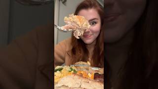 Everything I ate at thanksgiving foodie thanksgiving eating cooking shorts [upl. by Anoi]