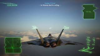 Ace Combat 7  All Missions played with the FB22 Strike Raptor 12  PS4 Pro [upl. by Cooe]