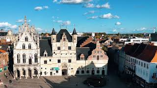 Mechelen City Center  4K Cinematic Drone Video [upl. by Simmons]