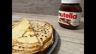 Recette facile de crêpes au sucre  Dessert simple et délicieux [upl. by Faustine]