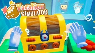 Unlocking The Secret Pirate Treasure in Vacation Simulator [upl. by Ahrat]