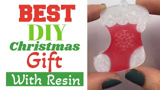 Best Resin DIY Christmas Present Earrings or Ornaments [upl. by Maire]