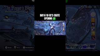 DAY6 10 UC CRATE OPENING ✅shorts bgmi pubg crateopenig [upl. by Ainafets]