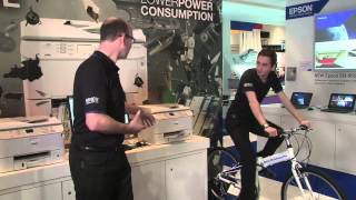 Epson WorkForce power consumption demo [upl. by Nnylatsyrk]