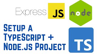 How to Setup a TypeScript  Nodejs Project [upl. by Ahsatsana735]