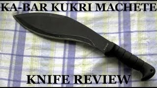 KaBar Kukri Machete Knife Review [upl. by Ellivro725]