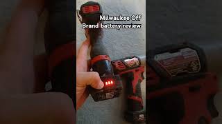 Milwaukee 12volt battery review quotWaitleyquot offbrand [upl. by Stacy]