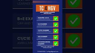 TC 4 HGV  Qualified to examiner level [upl. by Kilbride]