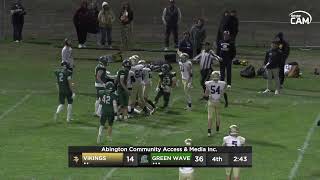 Winthrop Vikings vs Abington Varsity Football November 8 2024 [upl. by Edmead700]