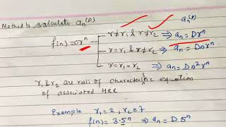 Non Homogeneous Linear Recurrence Relation  lecture 98 discrete mathematics [upl. by Naibaf170]