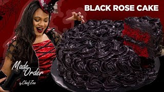 Black Rose Cake  Red Velvet Cake Recipe  Made To Order  Chef Zee Cooks [upl. by Ahsilahs313]