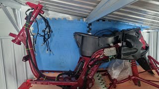 Piaggio Zip 50cc70cc Project Complete Frame Up Rebuild project zip part 3 [upl. by Euginimod]