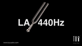 Tono de referencia del LA 440HZ  Diapasón para Afinar tu Instrumento [upl. by Nylia]