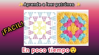 te enseño como leer PATRONES✨ de CROCHET🪡❤️‍🔥 en tan solo 20 MINUTOS😲 [upl. by Drofnelg]