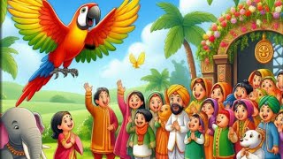 tota cartoon video parrot dance chor police ka cartoon [upl. by Casia]