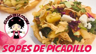 Sopes de Picadillo [upl. by Aliled409]