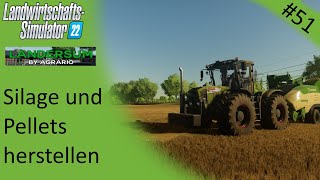 LS22 Landersum  Folge 51  Silage und Pellets herstellen [upl. by Eneles]