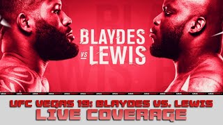 UFC Fight Night Curtis Blaydes vs Derrick Lewis  LIVE Coverage [upl. by Anaic163]