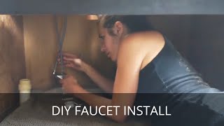 How to Install a Faucet The EASY Way  Kitchen Faucet Install [upl. by Hayimas253]