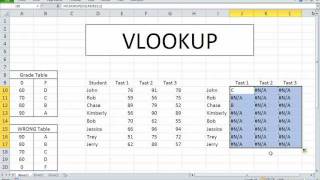 VLOOKUP Excel 2010 Advanced [upl. by Carrol]