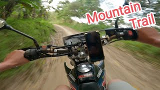 Yamaha XTZ 125  Mountain trail Enduro race  Onboard video top speed sound [upl. by Norvall]