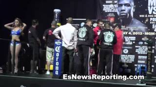 Abner Mares and Ponce De Leon Talk After Weigh In [upl. by Aneda365]