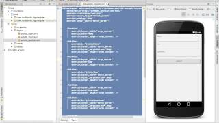 Android Studio Tutorial  Login and Register Part 1  User Interface [upl. by Witt]