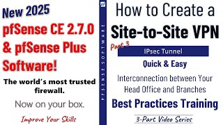 pfSense 270 New  Configure a SitetoSite VPN over IPsec VPN Tunnel [upl. by Ahseken]