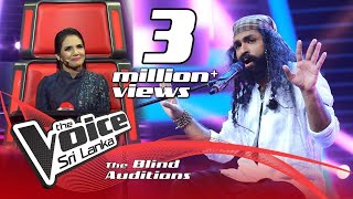 Janitha Nipun Bandara Teri Deewani  Blind Auditions  The Voice Sri Lanka [upl. by Hube258]