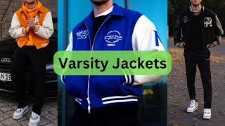 Learn How To Style Any Colour Varsity Jacket  Mens Fashion 2024 [upl. by Marx]