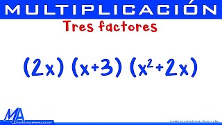 Multiplicación de expresiones algebraicas  Varios Factores Ejemplo 1 [upl. by Atterol]