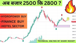 अब बजार 2500 कि 2800  TECHNICAL ANALYSIS NEPSE UPDATE  SHARE MARKET NEPAL [upl. by Valenba]