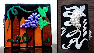 How to decorate cardboard box Easy Craft Idea DIY [upl. by Boucher]