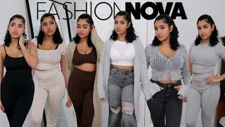 FASHION NOVA FALL COZY TRY ON HAUL  JAYLEE ORTEGA [upl. by Ellebyam]