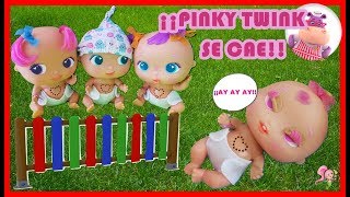 BELLIES BABIES VAN AL PARQUE 💕Y PINKY TWINK SE CAE😱VIDEOS DE BELLIES BABIES EN ESPAÑOL [upl. by Lea]