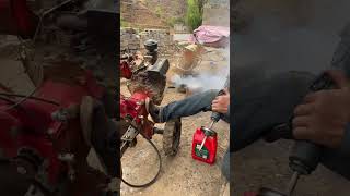 Homemade tractors are too dangerous How to operate the machine with a hand drill shorts tractor [upl. by Notluf]