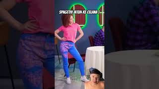 Makanan jatuh ke celana fashion shoes heels diy funny hack gadget comedy smart [upl. by Hallett667]