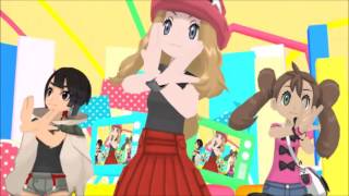 MMDXPOKEMON POKEGIRLS DANCE PONPONPON [upl. by Ertnod210]