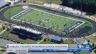 4 killed 9 injured in Georgia high school shooting [upl. by Lliw]