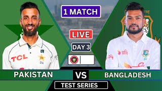 Pakistan vs Bangladesh 1st Test Match Live Score  PAK vs BAN Live Commentary Sesion 2 day 3 [upl. by Ariamoy]