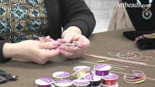 Artbeads Quick Tutorial  How to Use the MultiStrand Wire Twister with Cheri Carlson [upl. by Uhayile30]