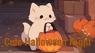 Cute Halloween Night Vibes  Relaxing lofi music for study and work [upl. by Anayk]