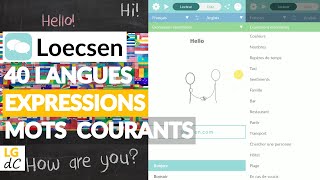Loecsen  Lapplication Android  Traduction 40 langues expressions et mots courants hors ligne [upl. by Lipinski]