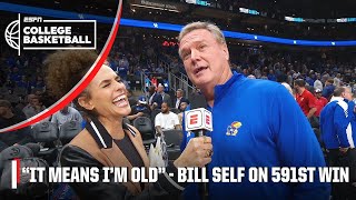 IT MEANS IM OLD  Bill Self on becoming Kansas win leader 🏆👴  ESPN College Basketball [upl. by Isacco]