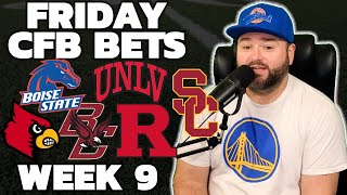 Friday CFB Bets Week 9  College Football Picks With Kyle Kirms [upl. by Anuaf]